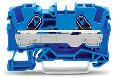 WAGO ELETTRONICA - Morsetto passante per 2 conduttori.6 mm².per applicazioni Ex-e-II e Ex-i.blu