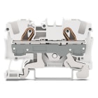 WAGO ELETTRONICA - Morsetto per cavi schermati per 2 conduttori.6 mm².adatto per applicazioni Ex e II.bianco