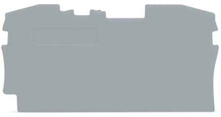 WAGO ELETTRONICA - Piastra terminale e intermedia.spessore 1 mm.grigio