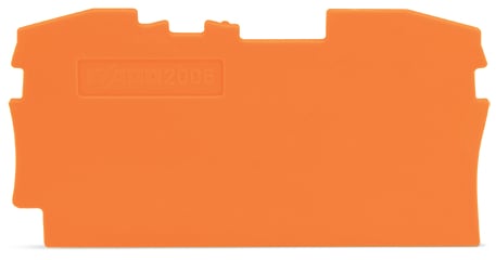 WAGO ELETTRONICA - Piastra terminale e intermedia.spessore 1 mm.arancione