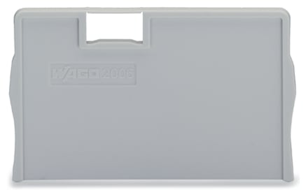 WAGO ELETTRONICA - Piastra di separazione.spessore 2 mm.sporgente.grigio