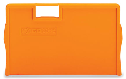 WAGO ELETTRONICA - Piastra di separazione.spessore 2 mm.sporgente.arancione