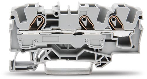 WAGO ELETTRONICA - Morsetto passante per 3 conduttori.6 mm².adatto per applicazioni Ex e II.grigio