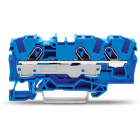 WAGO ELETTRONICA - Morsetto passante per 3 conduttori.6 mm².per applicazioni Ex-e-II e Ex-i.blu