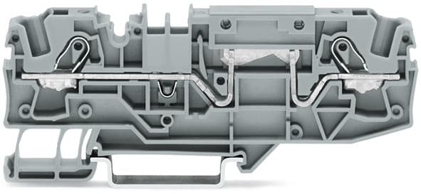 WAGO ELETTRONICA - Morsetto passante per 2 conduttori.6 mm².con opzione per prova.grigio