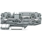 WAGO ELETTRONICA - Morsetto passante per 2 conduttori.6 mm².con opzione per prova.grigio