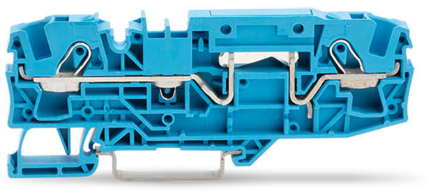 WAGO ELETTRONICA - Morsetto passante per 2 conduttori.6 mm².con opzione per prova.blu