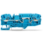 WAGO ELETTRONICA - Morsetto passante per 2 conduttori.6 mm².con opzione per prova.blu