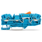 WAGO ELETTRONICA - Morsetto sezionatore per 2 conduttori.con sezionatore a coltello pivotante.con opzione per prova.blu 2006-1674