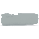 WAGO ELETTRONICA - Piastra terminale e intermedia.spessore 1 mm.grigio