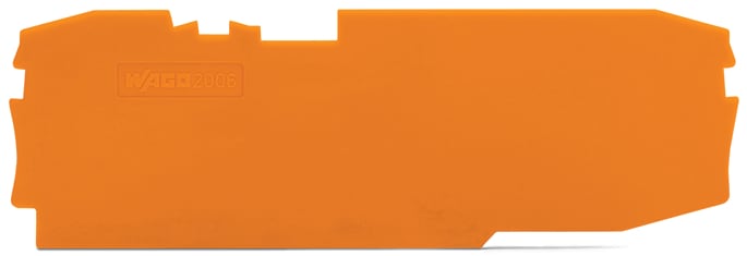WAGO ELETTRONICA - Piastra terminale e intermedia.spessore 1 mm.arancione 2006-1692