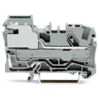 WAGO ELETTRONICA - Morsetto di sezionamento della distribuzione di potenza per 1 conduttore.6 mm².Push-in CAGE CLAMP®.grigio