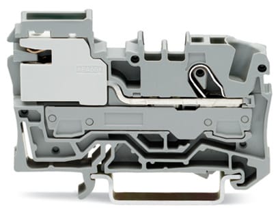 WAGO ELETTRONICA - Morsetto di sezionamento della distribuzione di potenza per 1 conduttore.6 mm².Push-in CAGE CLAMP®.grigio