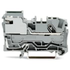 WAGO ELETTRONICA - Morsetto di sezionamento della distribuzione di potenza per 1 conduttore.6 mm².Push-in CAGE CLAMP®.grigio