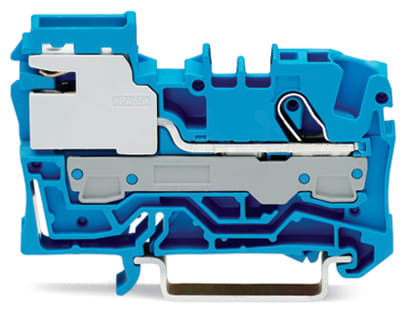 WAGO ELETTRONICA - Morsetto sezionatore del neutro per 1 conduttore.6 mm².Push-in CAGE CLAMP®.blu