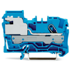 WAGO ELETTRONICA - Morsetto sezionatore del neutro per 1 conduttore.6 mm².Push-in CAGE CLAMP®.blu