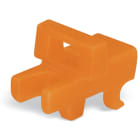 WAGO ELETTRONICA - Blocco.impedisce la chiusura del cursore sezionatore.Tipo inserzione a scatto.arancione 2006-7300