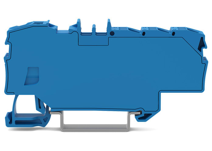WAGO ELETTRONICA - Morsetto di distribuzione.con slot operativi.1 x 6 mm² / 6 x 1,5 mm².blu
