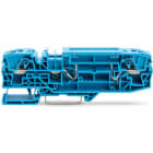 WAGO ELETTRONICA - Morsetto di base per 2 conduttori.con opzione per prova.per guida DIN 35 x 15 e 35 x 7,5.blu