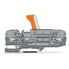 WAGO ELETTRONICA - Morsetto sezionatore/di test per 2 conduttori.con sezionatore a coltello pivotante.con opzione per prova.grigio