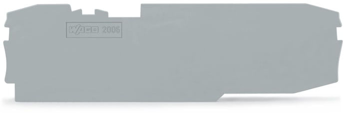 WAGO ELETTRONICA - Piastra terminale e intermedia.spessore 1 mm.grigio