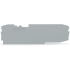 WAGO ELETTRONICA - Piastra terminale e intermedia.spessore 1 mm.grigio