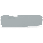 WAGO ELETTRONICA - Piastra terminale e intermedia.spessore 1 mm.grigio