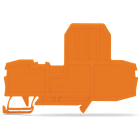 WAGO ELETTRONICA - Piastra terminale per morsetti fusibilati.spessore 2 mm.arancione 2006-992