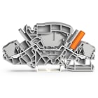 WAGO ELETTRONICA - Morsetto passante per 2 conduttori.6 mm².con presa di test protetta dal contatto accidentale.grigio 2007-8801