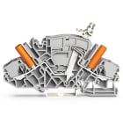 WAGO ELETTRONICA - Morsetto sezionatore/di test per 2 conduttori.ad es., circuiti per trasformatori di tensione.con prese di test protette dal contatto accidentale.grigi