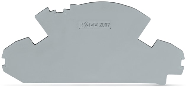 WAGO ELETTRONICA - Piastra terminale.spessore 1,5 mm.senza sigillo opzionale.grigio 2007-8891