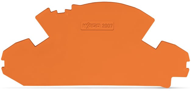 WAGO ELETTRONICA - Piastra terminale.spessore 1,5 mm.senza sigillo opzionale.arancione