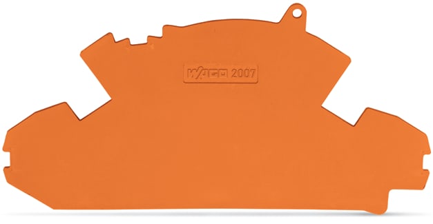 WAGO ELETTRONICA - Piastra terminale.spessore 1,5 mm.con sigillo opzionale.arancione
