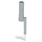 WAGO ELETTRONICA - Adattatore spina di prova.per spina di prova di Ø 4 mm.per testare i morsetti per montaggio su guida TOPJOB®S.grigio