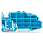 WAGO ELETTRONICA - Supporto barra collettrice.con funzione di blocchetto terminale e piastra di separazione staccabile.per guida DIN 35.blu 2009-305