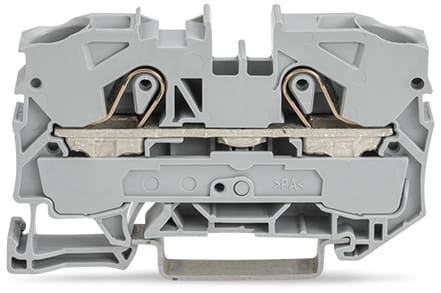 WAGO ELETTRONICA - Morsetto passante per 2 conduttori.10 mm².adatto per applicazioni Ex e II.grigio