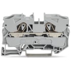 WAGO ELETTRONICA - Morsetto passante per 2 conduttori.10 mm².adatto per applicazioni Ex e II.grigio