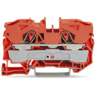 WAGO ELETTRONICA - Morsetto passante per 2 conduttori.10 mm².adatto per applicazioni Ex e II.arancione