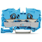 WAGO ELETTRONICA - Morsetto passante per 2 conduttori.10 mm².per applicazioni Ex-e-II e Ex-i.blu