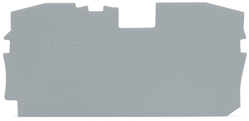 WAGO ELETTRONICA - Piastra terminale e intermedia.spessore 1 mm.grigio