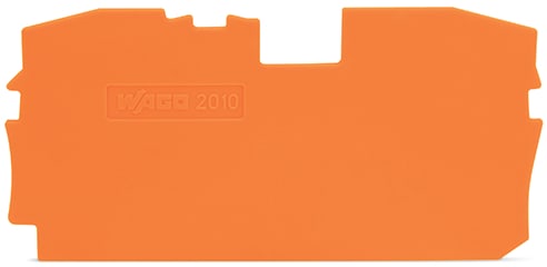 WAGO ELETTRONICA - Piastra terminale e intermedia.spessore 1 mm.arancione