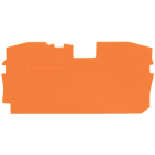 WAGO ELETTRONICA - Piastra terminale e intermedia.spessore 1 mm.arancione 2010-1292