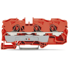 WAGO ELETTRONICA - Morsetto passante per 3 conduttori.10 mm².adatto per applicazioni Ex e II.arancione