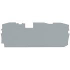 WAGO ELETTRONICA - Piastra terminale e intermedia.spessore 1 mm.grigio