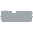 WAGO ELETTRONICA - Piastra terminale e intermedia.spessore 1 mm.grigio