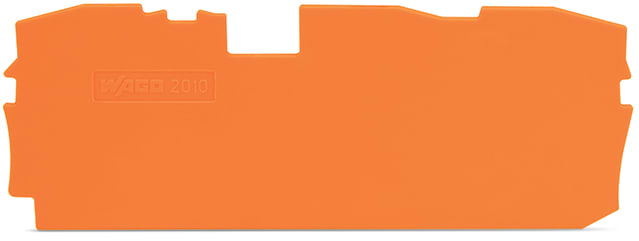 WAGO ELETTRONICA - Piastra terminale e intermedia.spessore 1 mm.arancione