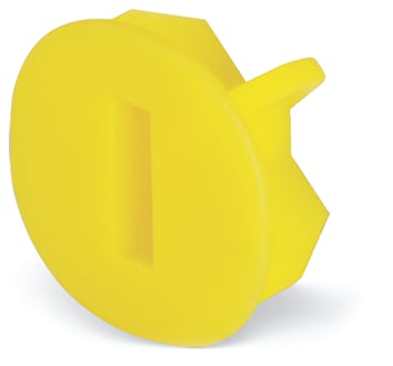 WAGO ELETTRONICA - Protezione dita.copertura protettiva contro il contatto per gli ingressi non utilizzati.giallo