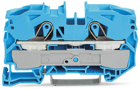 WAGO ELETTRONICA - Morsetto passante per 2 conduttori.16 mm².per applicazioni Ex-e-II e Ex-i.blu