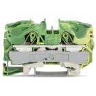 WAGO ELETTRONICA - Morsetto di terra per 2 conduttori.16 mm².adatto per applicazioni Ex e II.verde-giallo 2016-1207
