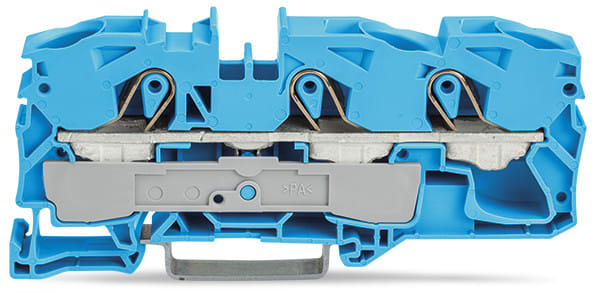 WAGO ELETTRONICA - Morsetto passante per 3 conduttori.16 mm².per applicazioni Ex-e-II e Ex-i.blu